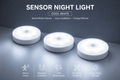 3-Pack Rechargeable Motion Sensor Night Lights – Wireless, Magnetic & Automatic